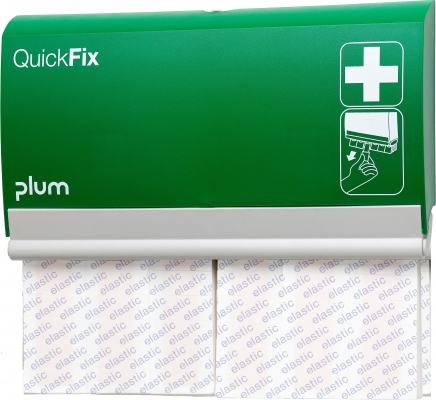 Dispenser plasturi QuickFix, 2 x 30 plasturi textili elastici, lungi, Plum